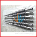 bimetallic conical twin screw barrel for WPC